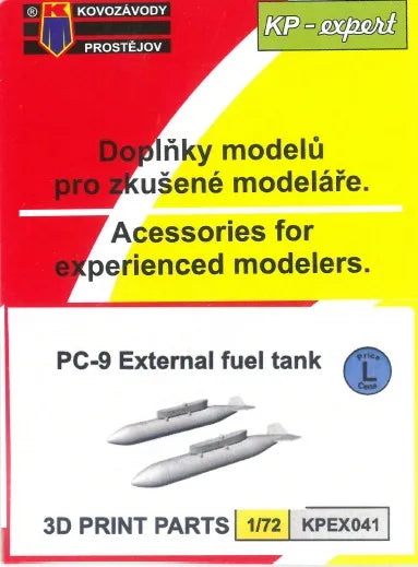 Kovozavody Prostejov EX7241 1:72 Pilatus PC-9 external fuel tank (designed to be used with Kovozavody Prostejov kits)(3D-Printed)