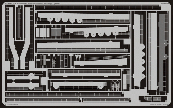 Eduard 53007 1:350 USS Hornet CV-8 Aircraft Carrier handrails