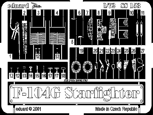 Eduard SS153 1:72 Lockheed F-104G Starfighter