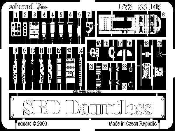 Eduard SS145 1:72 Douglas SBD Dauntless