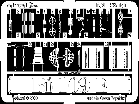 Eduard SS141 1:72 Messerschmitt Bf-109E