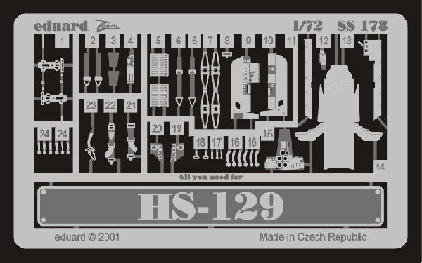 Eduard SS178 1:72 Henschel Hs-129