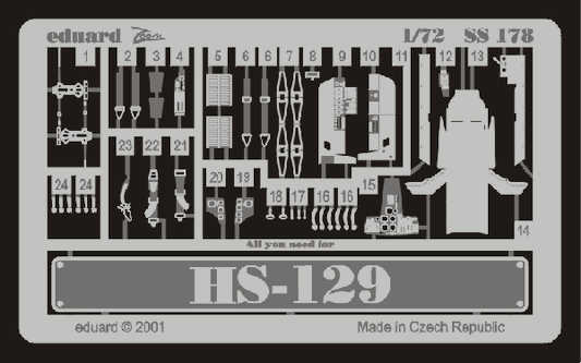 Eduard SS178 1:72 Henschel Hs-129