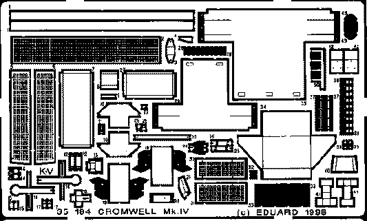 Eduard 35184 1:35 Cromwell Mk.IV to be used with Tamiya