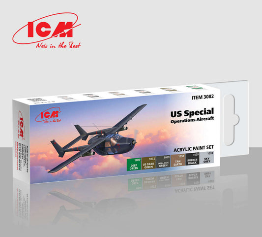 ICM UA 3082 - U.S. Special Operations Aircraft Acrylic Paint Set