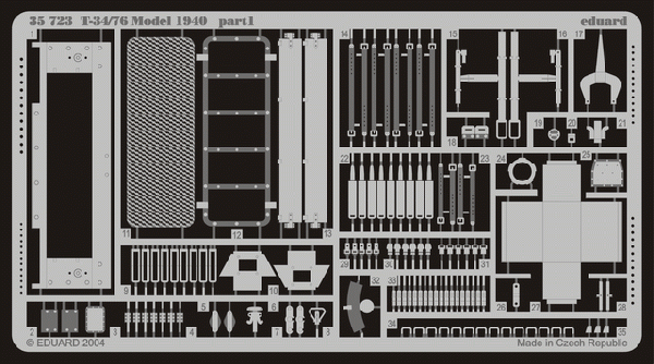 Eduard 35723 1:35 Soviet T-34/76 Model 1940