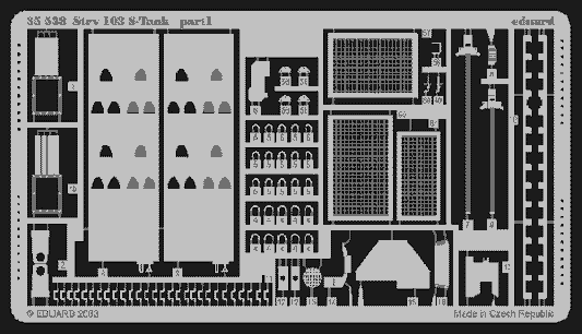 Eduard 35538 1:35 Swedish Strv.103 S-Tank Set 1