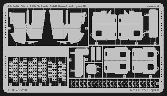 Eduard 35544 1:35 Swedish Strv.103 S-Tank Set 2 Additional Set