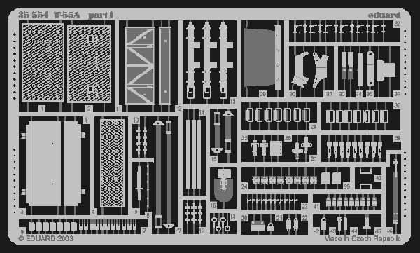 Eduard 35554 1:35 Soviet T-55A