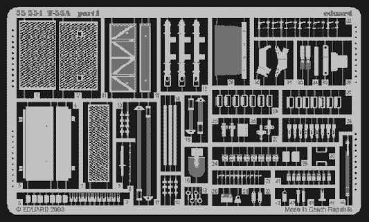 Eduard 35554 1:35 Soviet T-55A