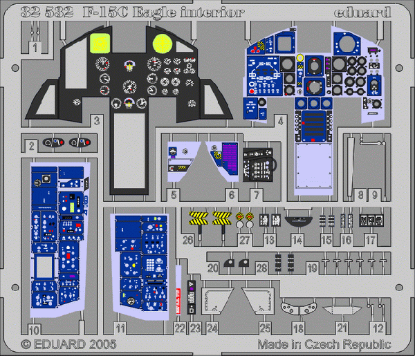 Eduard 32532 1:32 McDonnell F-15C Eagle interior