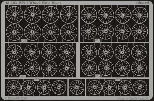 Eduard 48505 1:48 WWI wheel wire discs