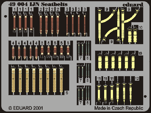 Eduard 49004 1:48 IJN seatbelts