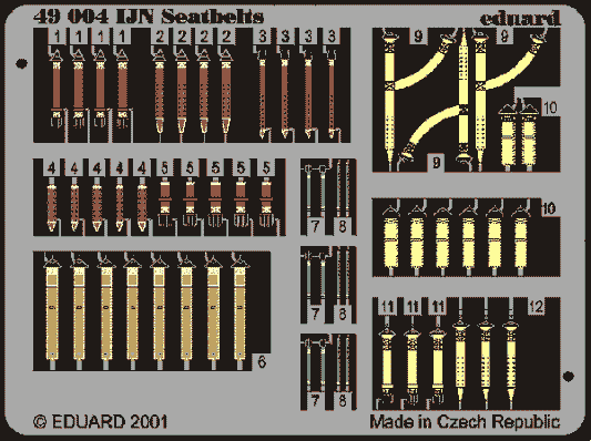 Eduard 49004 1:48 IJN seatbelts