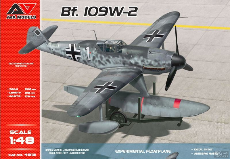 A & A Models 4813 1:48 Messerschmitt Bf-109W-2 float plane