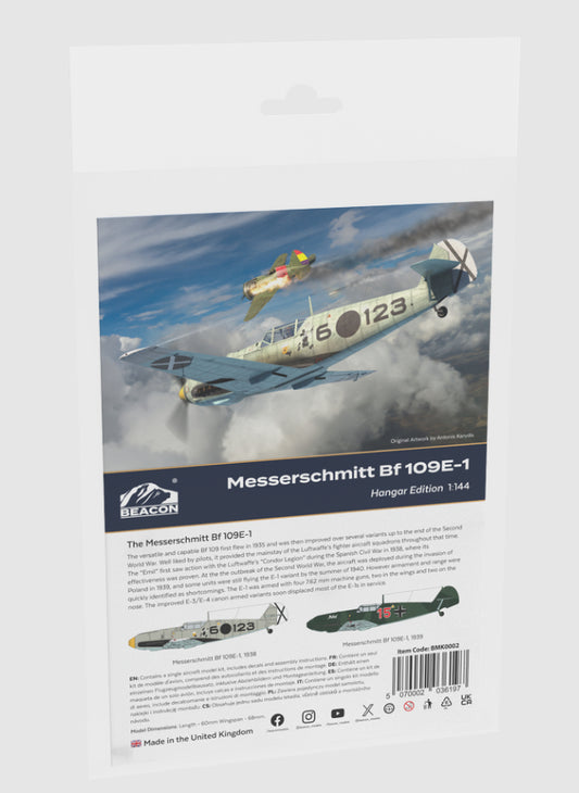 Beacon Models BMK0002 1:144 Messerschmitt Bf-109E-1 Hangar Edition