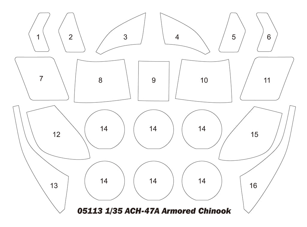 Trumpeter 05113 1:35 Boeing ACH-47A Armoured Chinook