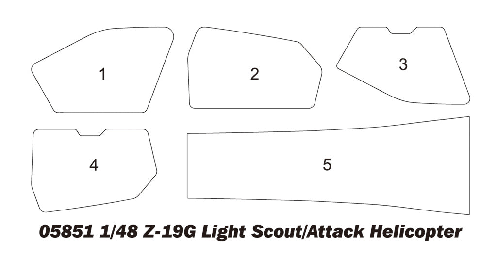 Trumpeter 05851 1:48 Chinese PLAAF Z-19G Light Scout/Attack Helicopter