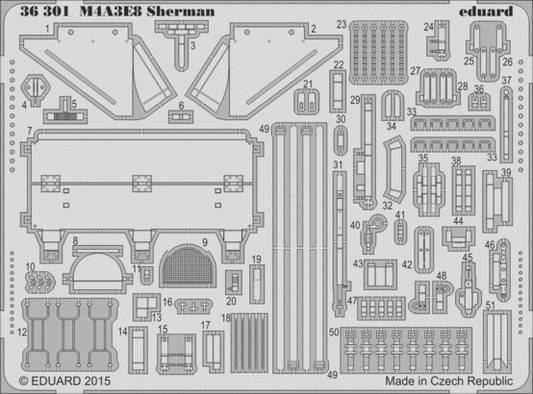 Eduard 36301 1:35 M4A3E8 Sherman 'Easy Eight'