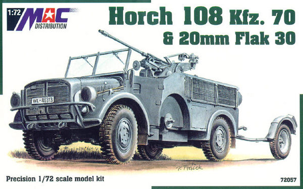 MAC Distribution 72057 1:72 Horch 108 Kfz.70 & 20mm Flak 30