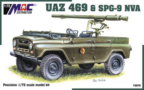 MAC Distribution 72075 1:72 Soviet UAZ-469 with SPG-9 NVA