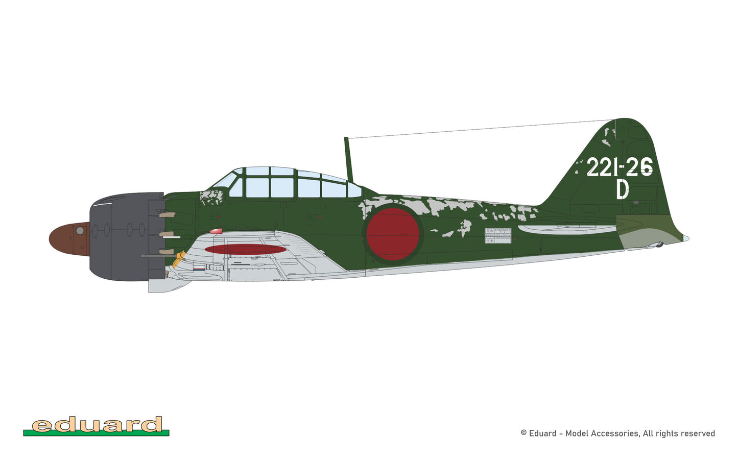 Eduard kits 82216 1:48 Mitsubishi A6M5 Zero Type 52a ProfiPACK edition