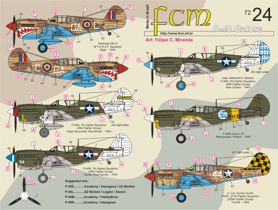 FCM 72024 1:72 Curtiss P-40 - Part 3