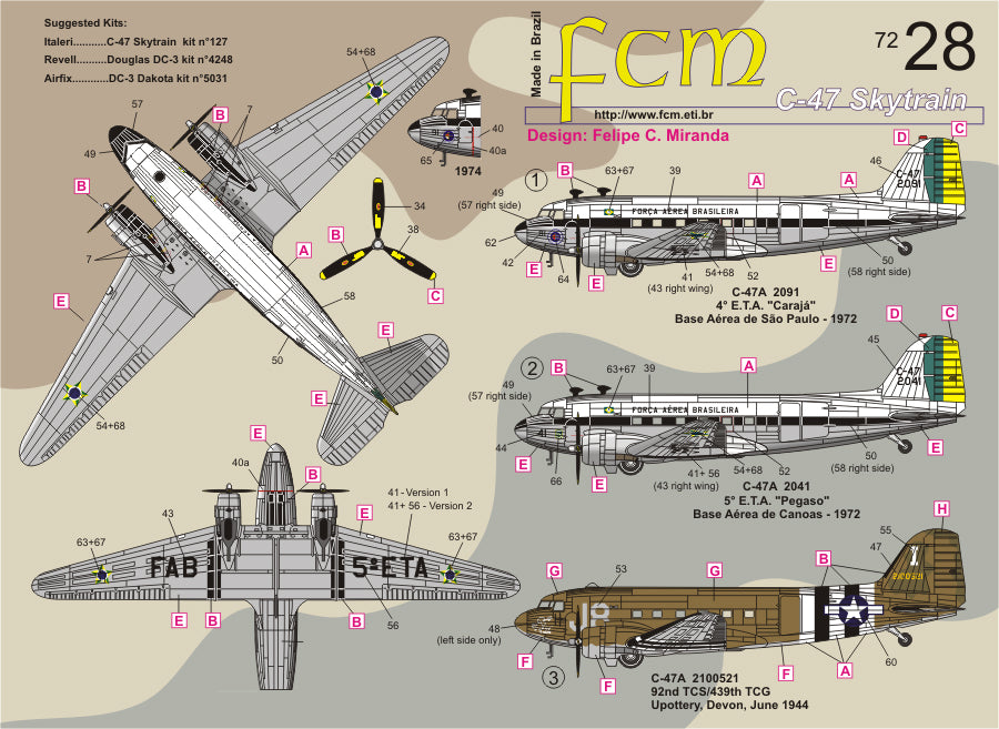 FCM 72028 1:72 Douglas C-47 - USAAF & FAB