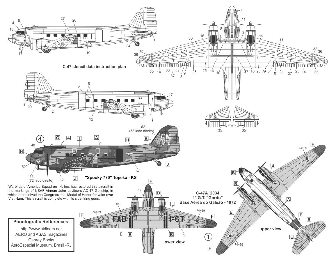 FCM 72029 1:72 Douglas C-47 - USAF & FAB