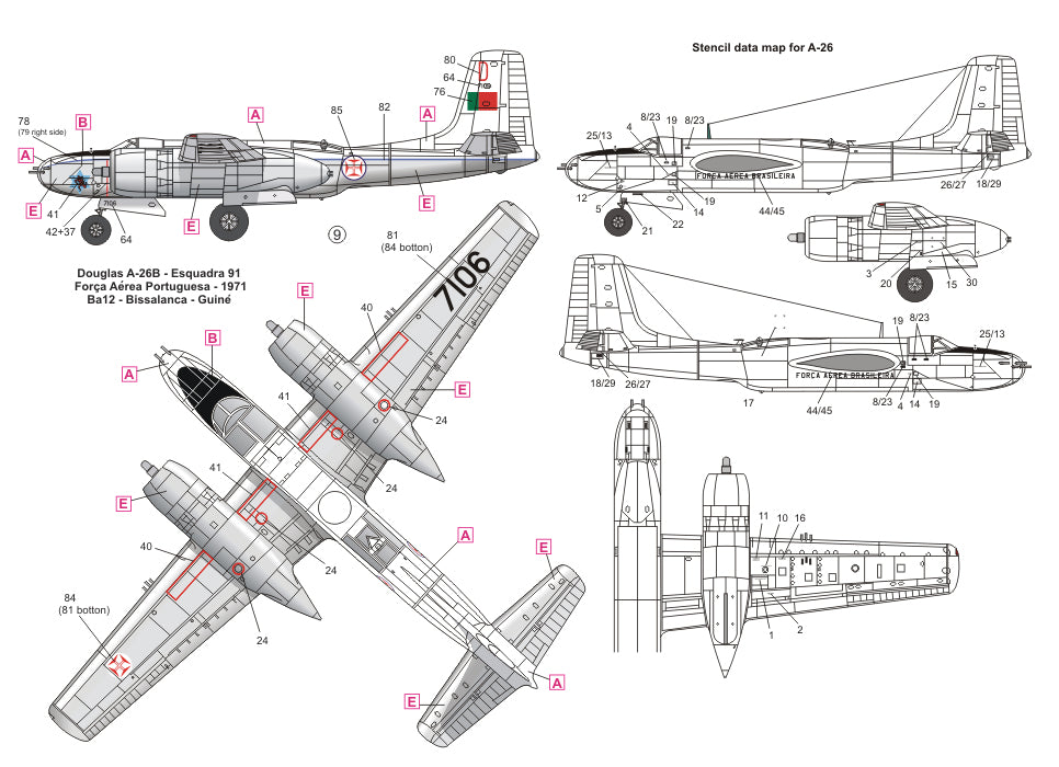 FCM 72031 1:72 South American Douglas A-26 Invader