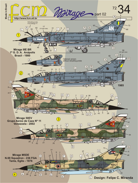 FCM 72034 1:72 Dassault Mirage III - Part 2