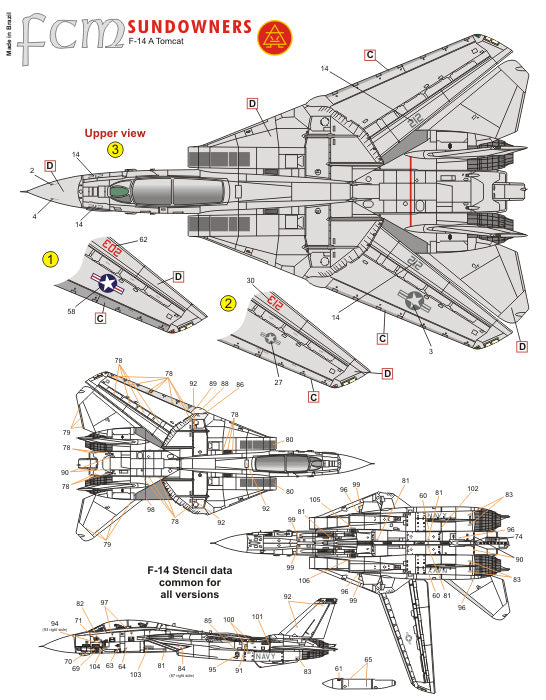 FCM 72040 1:72 Grumman F-14A Tomcat Sundowners Part 1