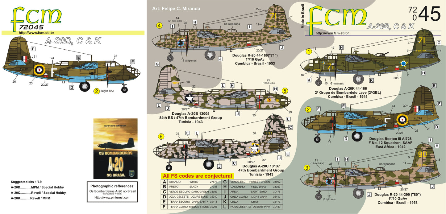 FCM 72045 1:72 Douglas A-20 B / C / J