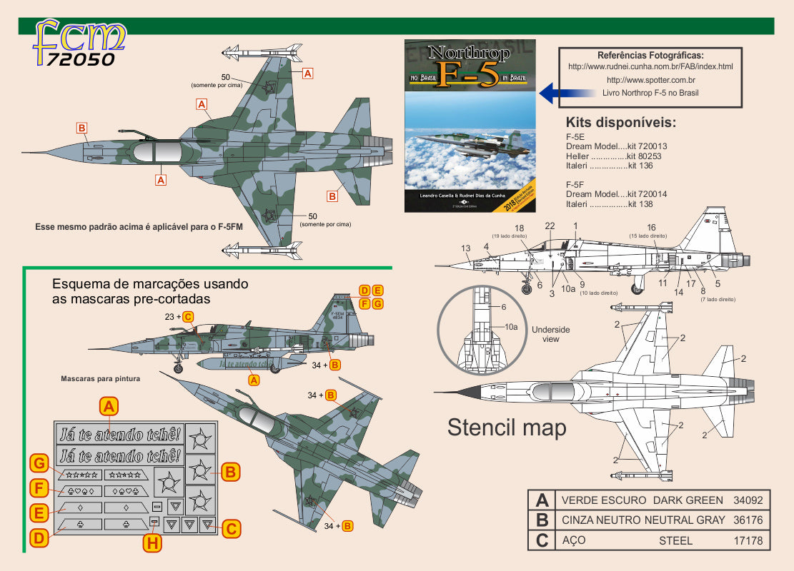 FCM 72050 1:72 Northrop F-5EM / F-5FM Brazilian Air Force