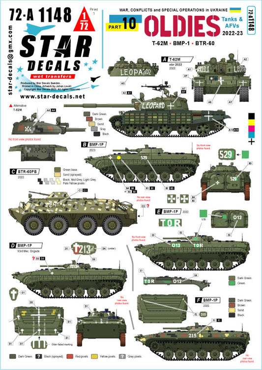 Star Decals 72-A1148 1:72 War in Ukraine # 10