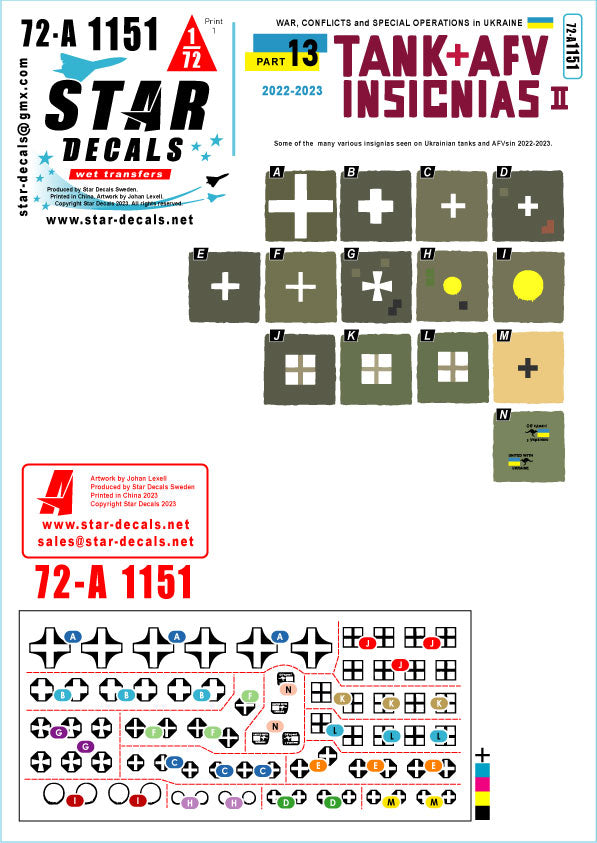 Star Decals 72-A1151 1:72 War in Ukraine # 13