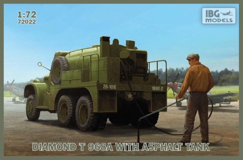 IBG Models 72022 1:72 Diamond T 968A with Asphalt Tank