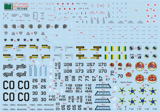 FCM 72046 1:72 Northrop F-5B/E & F - Brazilian Air Force