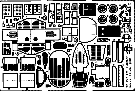 Eduard 72279 1:72 Grumman F9F-2 Panther