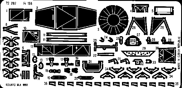 Eduard 72292 1:72 Fieseler Fi-156 'Storch'