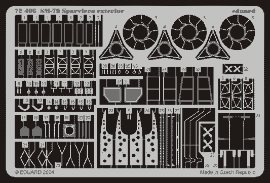 Eduard 72406 1:72 Savoia-Marchetti SM.79 Sparviero exterior