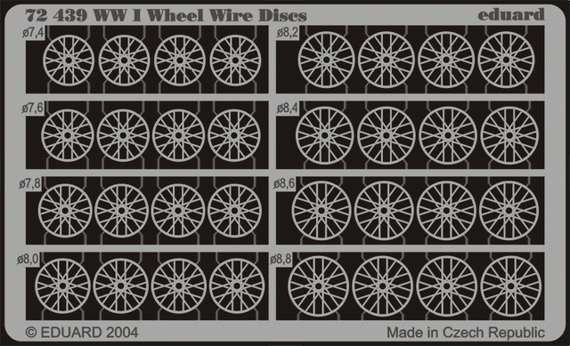 Eduard 72439 1:72 WWI Wheel Wire Discs