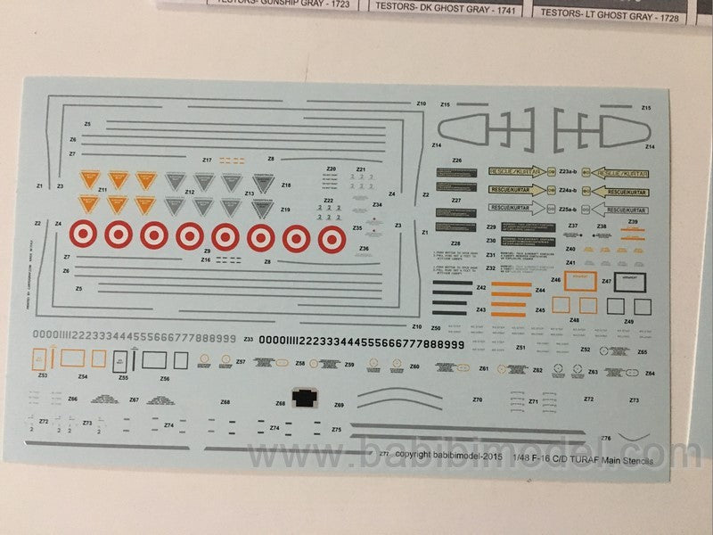 Babibi Models DBT-01002 1:72 Lockheed-Martin F-16D Nato Tigermeet 2006 Special Tail Art