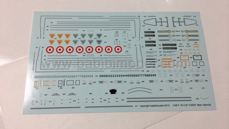 Babibi Models DBT-01002 1:72 Lockheed-Martin F-16D Nato Tigermeet 2006 Special Tail Art