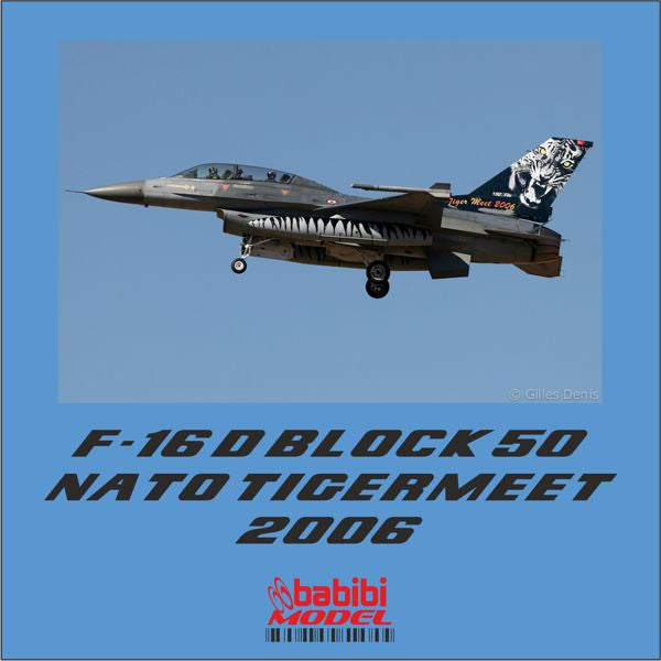 Babibi Models DBT-01002 1:72 Lockheed-Martin F-16D Nato Tigermeet 2006 Special Tail Art