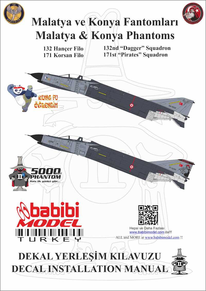 Babibi Models DDT-01024 1:72 Malatya & Konya Phantoms