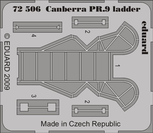 Eduard 72506 1:72 BAC/EE Canberra PR.9 ladder