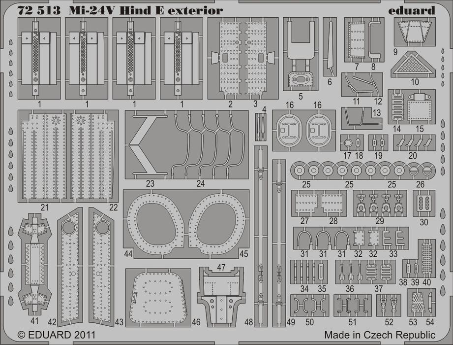 Eduard 72513 1:72 Mil Mi-24V Hind E exterior