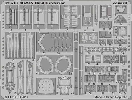 Eduard 72513 1:72 Mil Mi-24V Hind E exterior