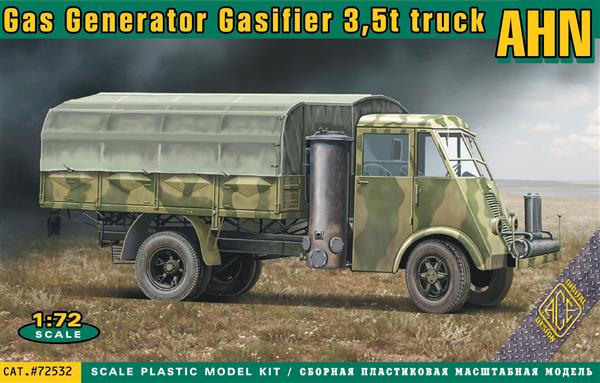 Ace 72532 1:72 French 3,5t Truck AHN with Gas Generator